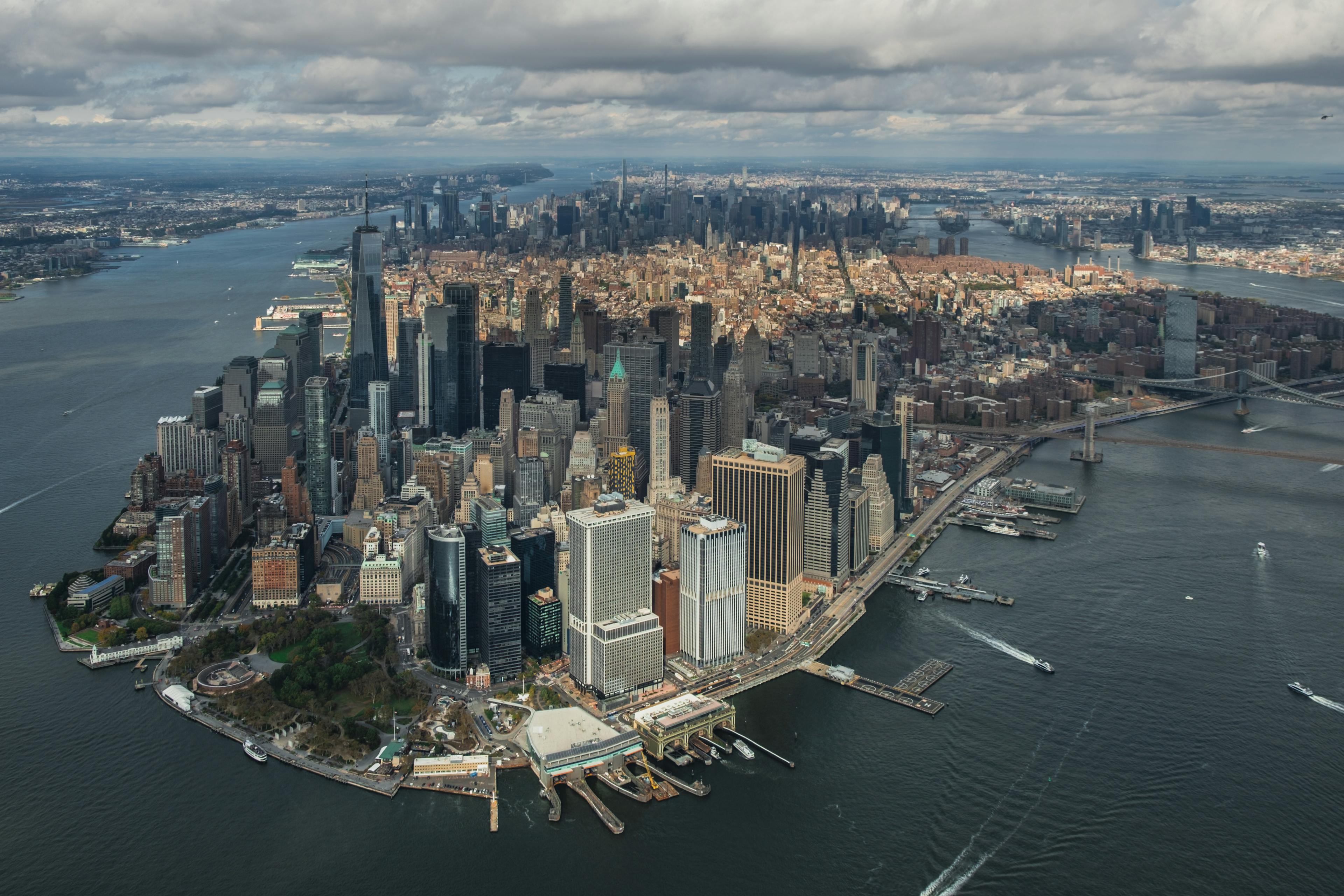 Downtown Manhattan from above