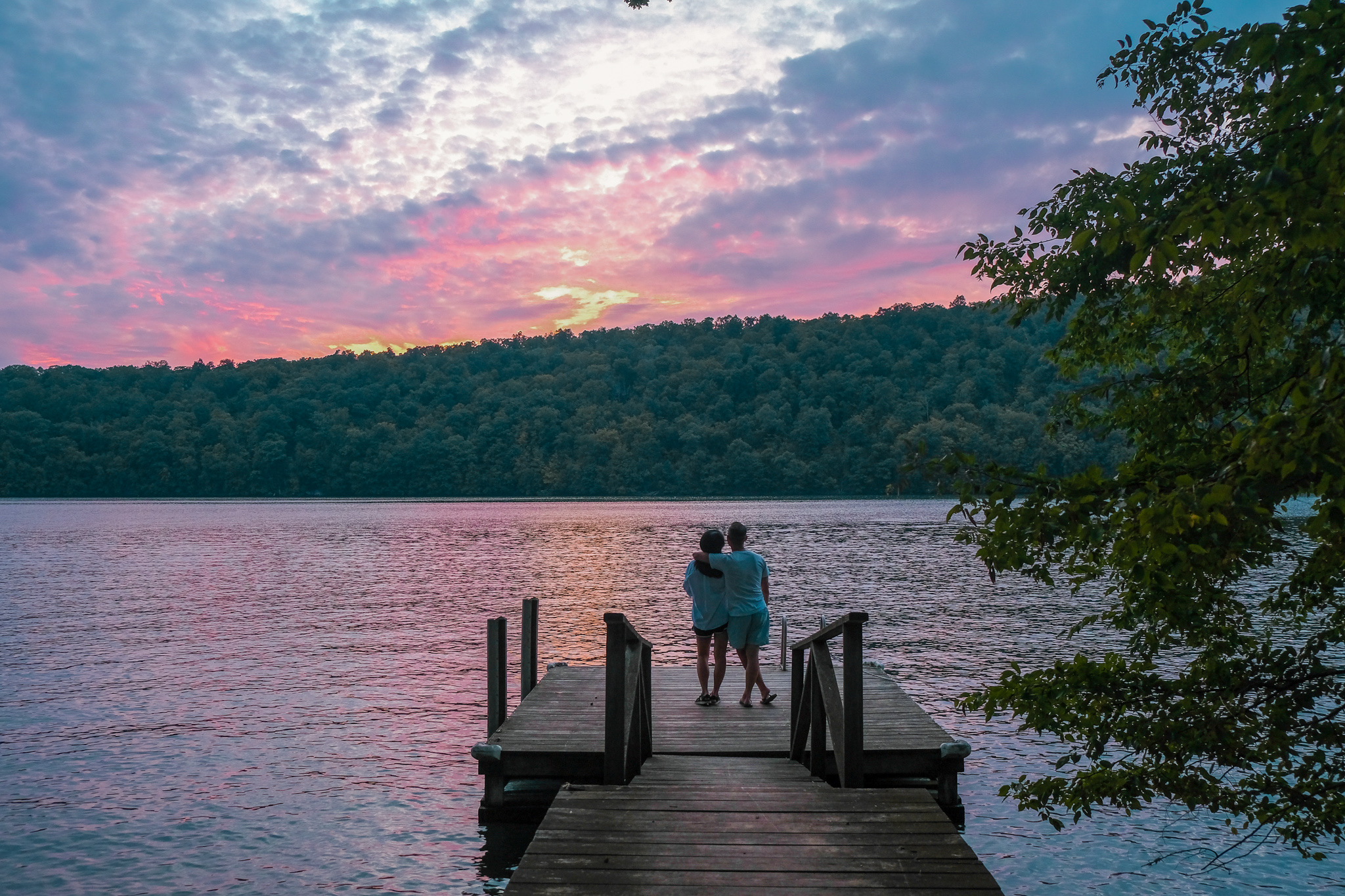 Sunset over Candlewood Lake